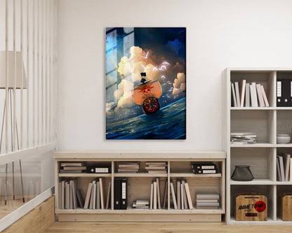 Anime Town Creations Metal Poster One Piece Thousand Sunny 16" x 24" Home Goods - Anime One Piece Metal Poster