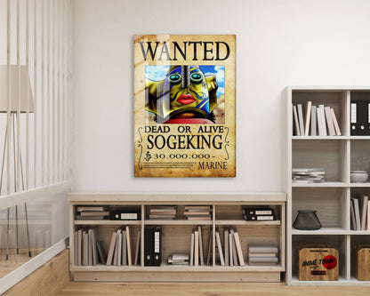 Anime Town Creations Metal Poster One Piece Sogeking Wanted Poster 16" x 24" Home Goods - Anime One Piece Metal Poster