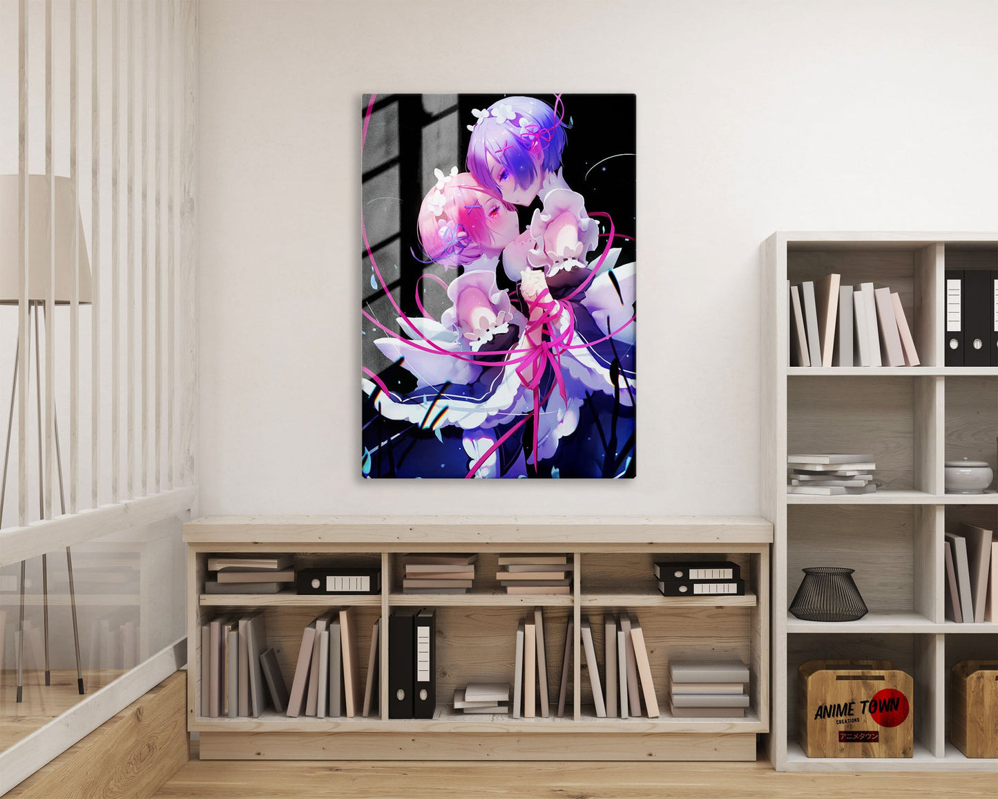 Anime Town Creations Metal Poster Re Zero Kara Hajimeru and Isekai Seikatsu 16" x 24" Home Goods - Anime Re: Zero Metal Poster