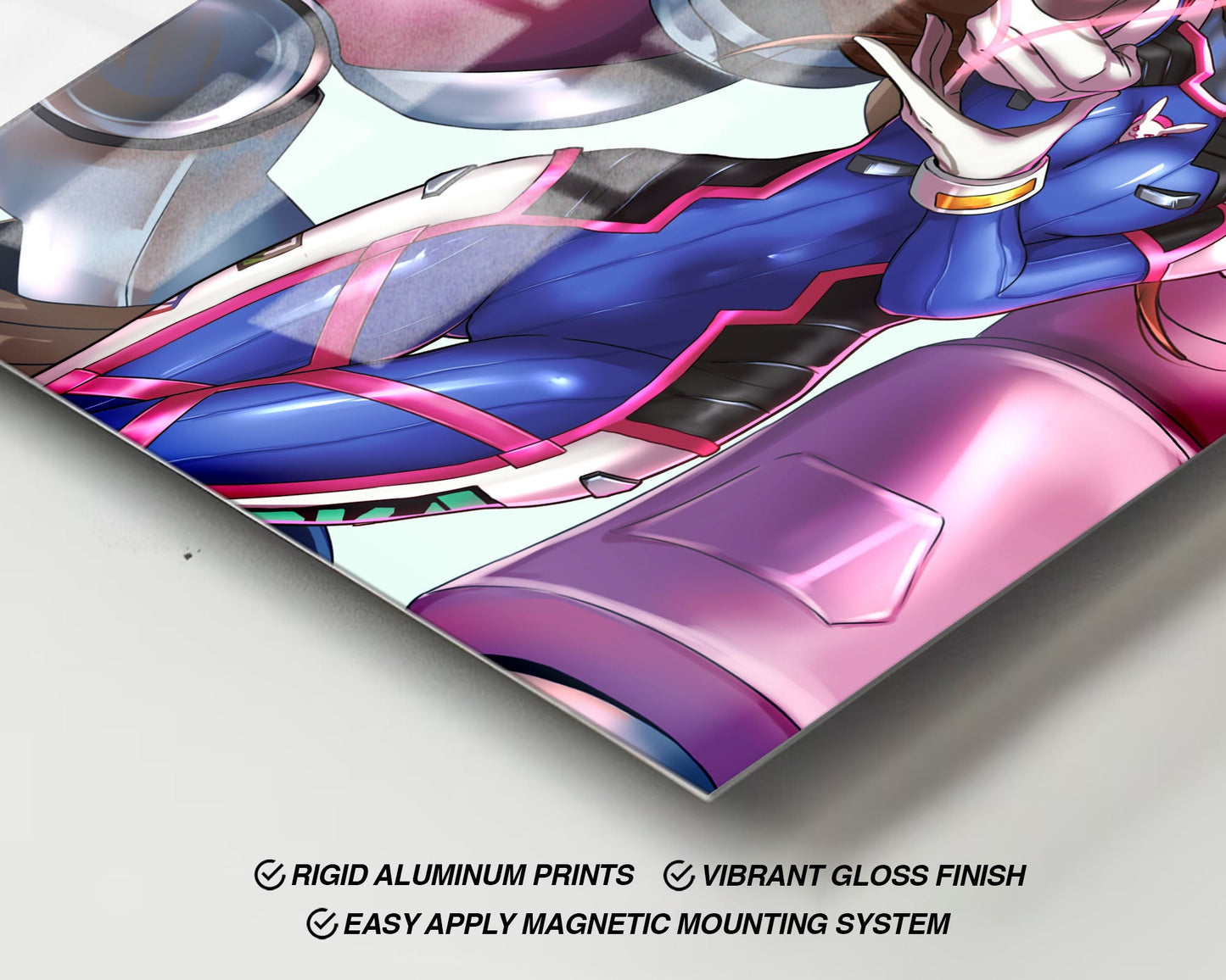 Anime Town Creations Metal Poster Overwatch D.Va 24" x 36" Home Goods - Anime Overwatch Metal Poster