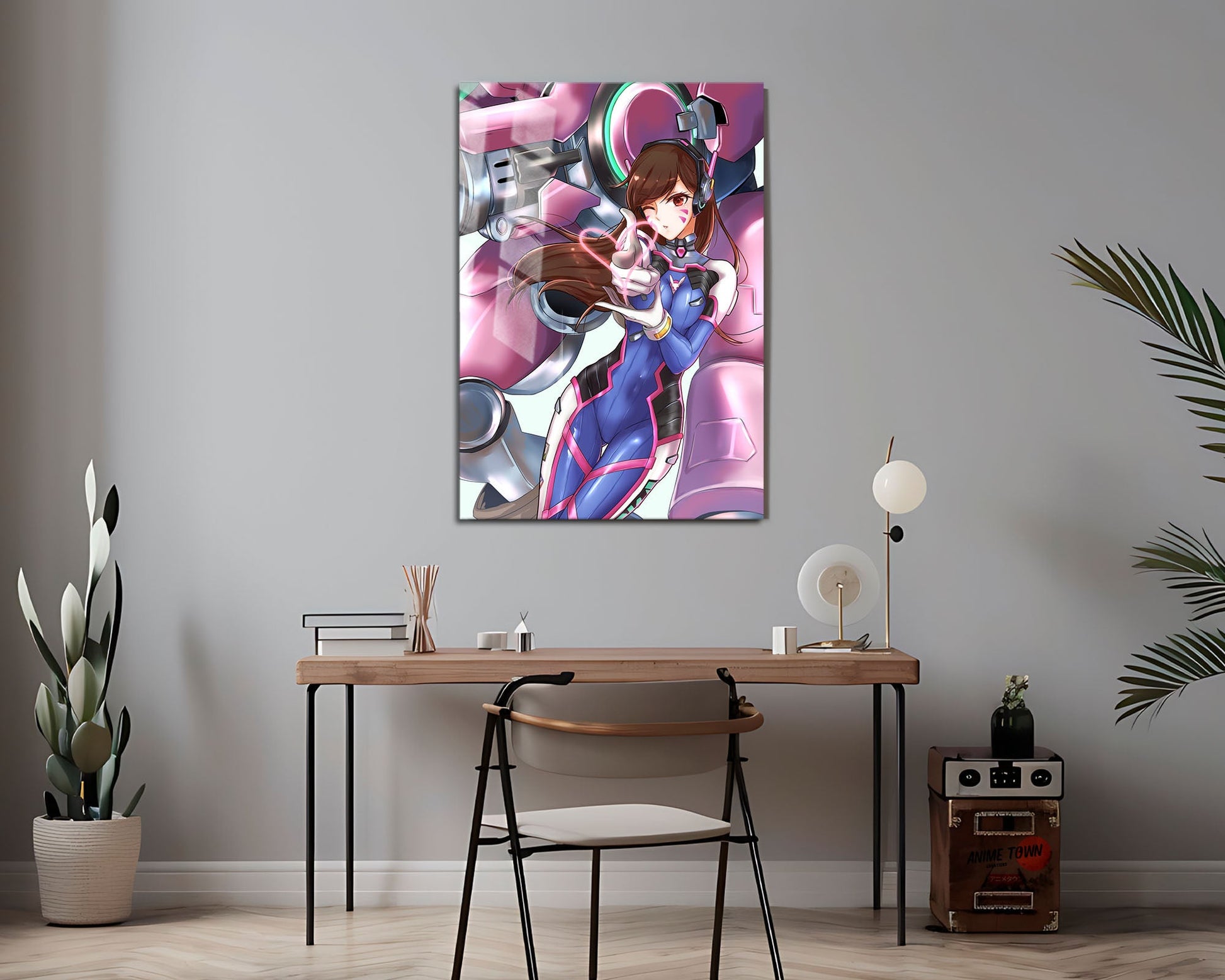 Anime Town Creations Metal Poster Overwatch D.Va 24" x 36" Home Goods - Anime Overwatch Metal Poster