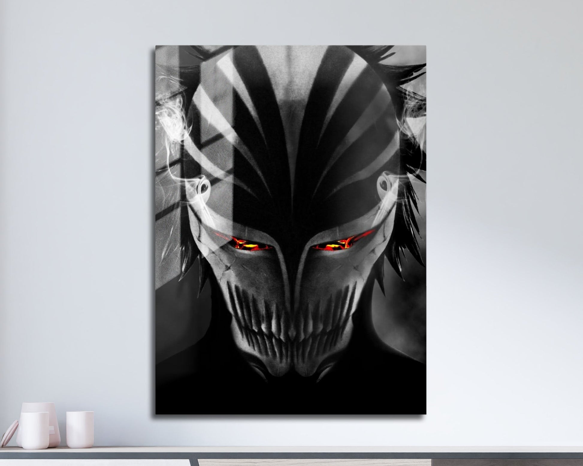 Anime Town Creations Metal Poster Bleach Hollow Mask 5" x 7" Home Goods - Anime Bleach Metal Poster