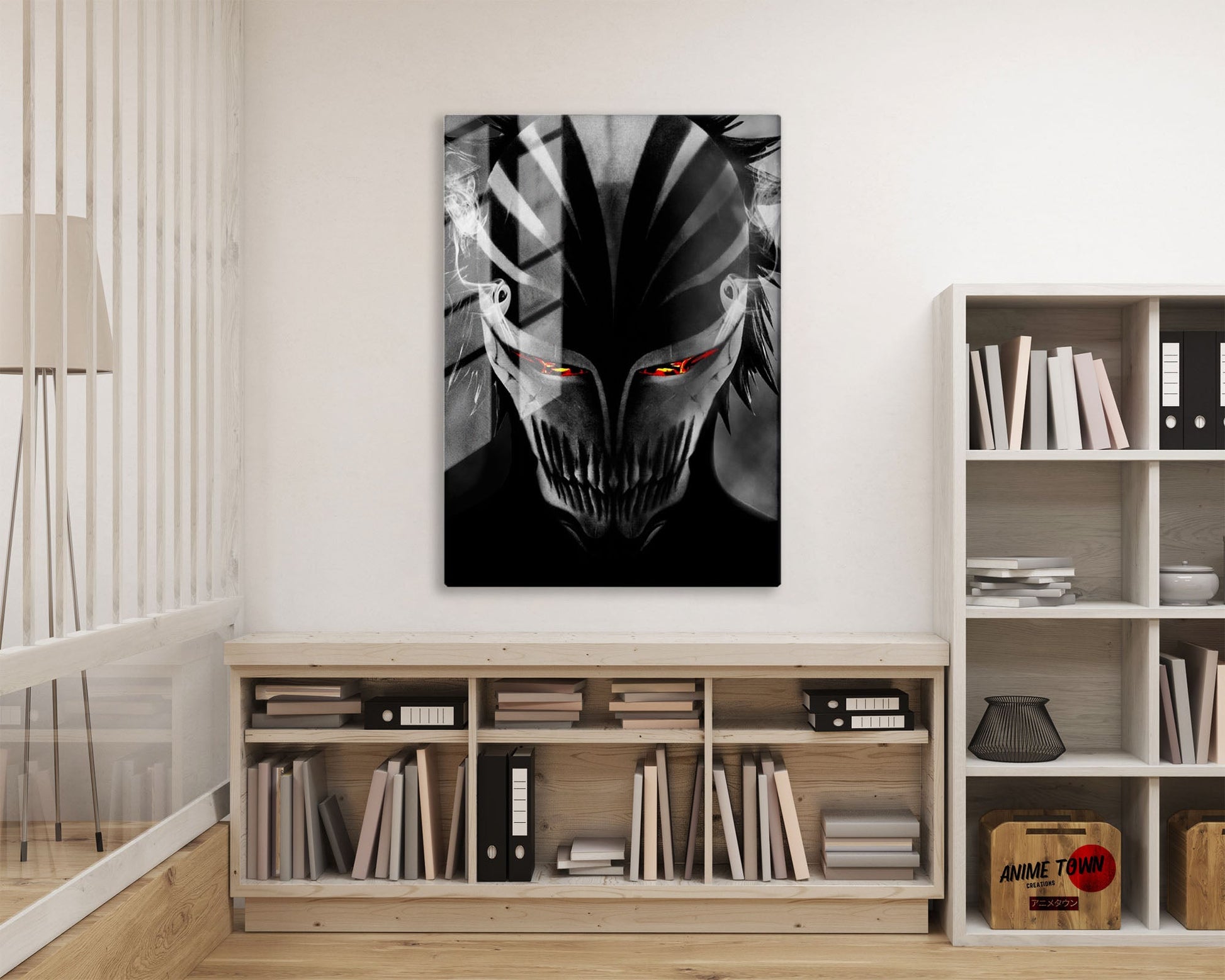 Anime Town Creations Metal Poster Bleach Hollow Mask 11" x 17" Home Goods - Anime Bleach Metal Poster