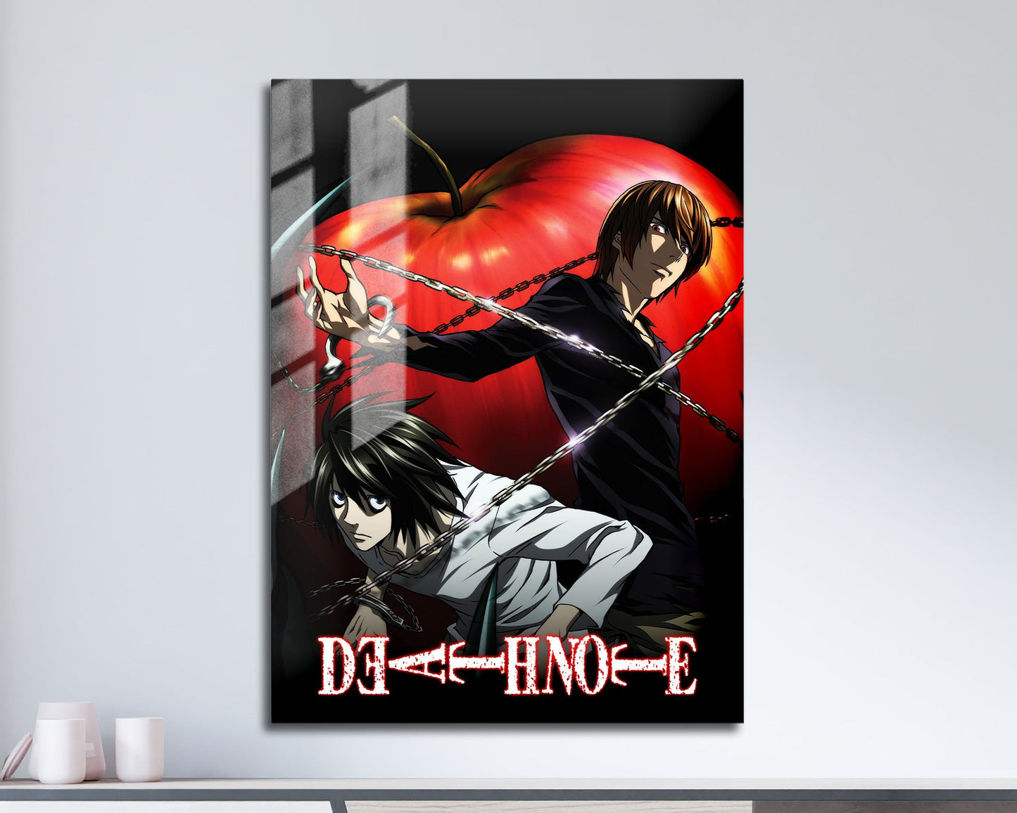 Anime Town Creations Metal Poster Death Note 5" x 7" Home Goods - Anime Death Note Metal Poster