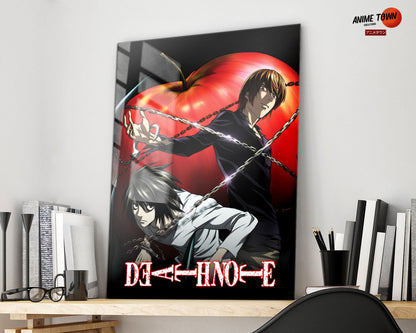 Anime Town Creations Metal Poster Death Note 11" x 17" Home Goods - Anime Death Note Metal Poster