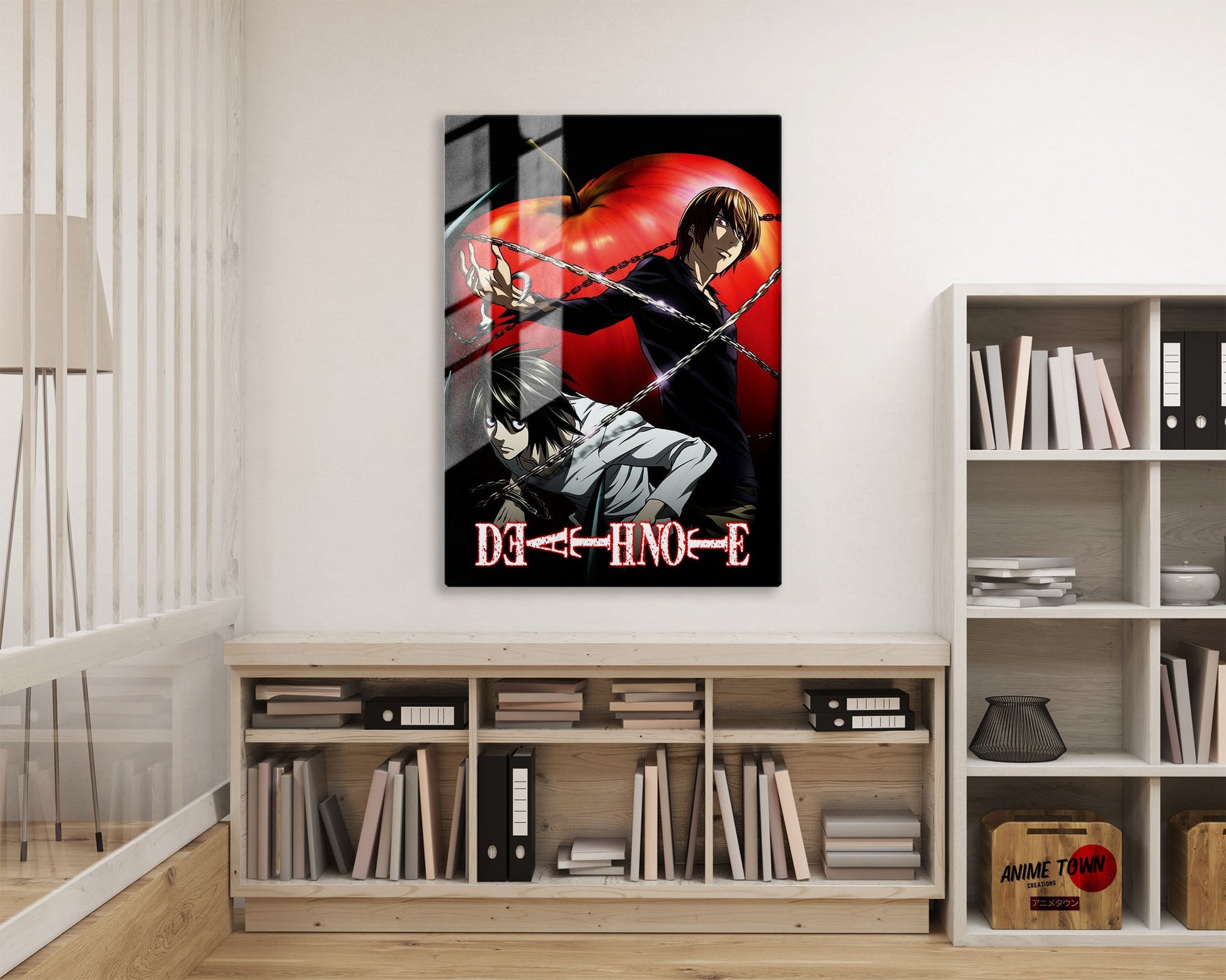 Anime Town Creations Metal Poster Death Note 16" x 24" Home Goods - Anime Death Note Metal Poster