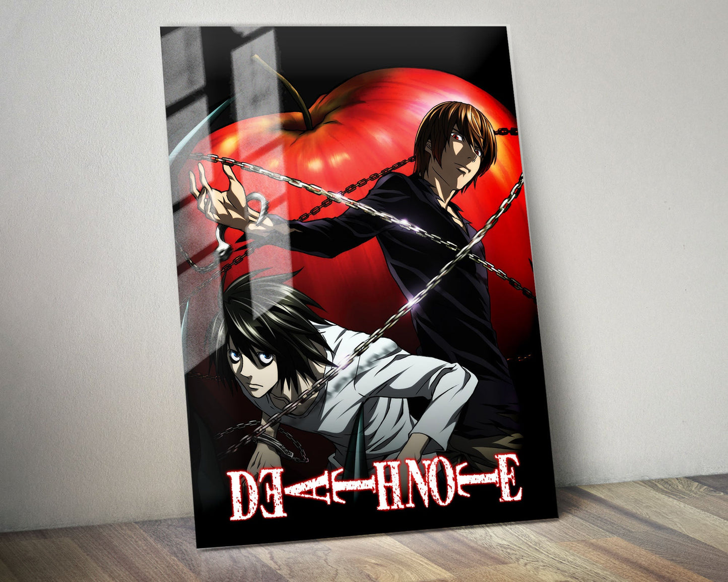 Anime Town Creations Metal Poster Death Note 5" x 7" Home Goods - Anime Death Note Metal Poster