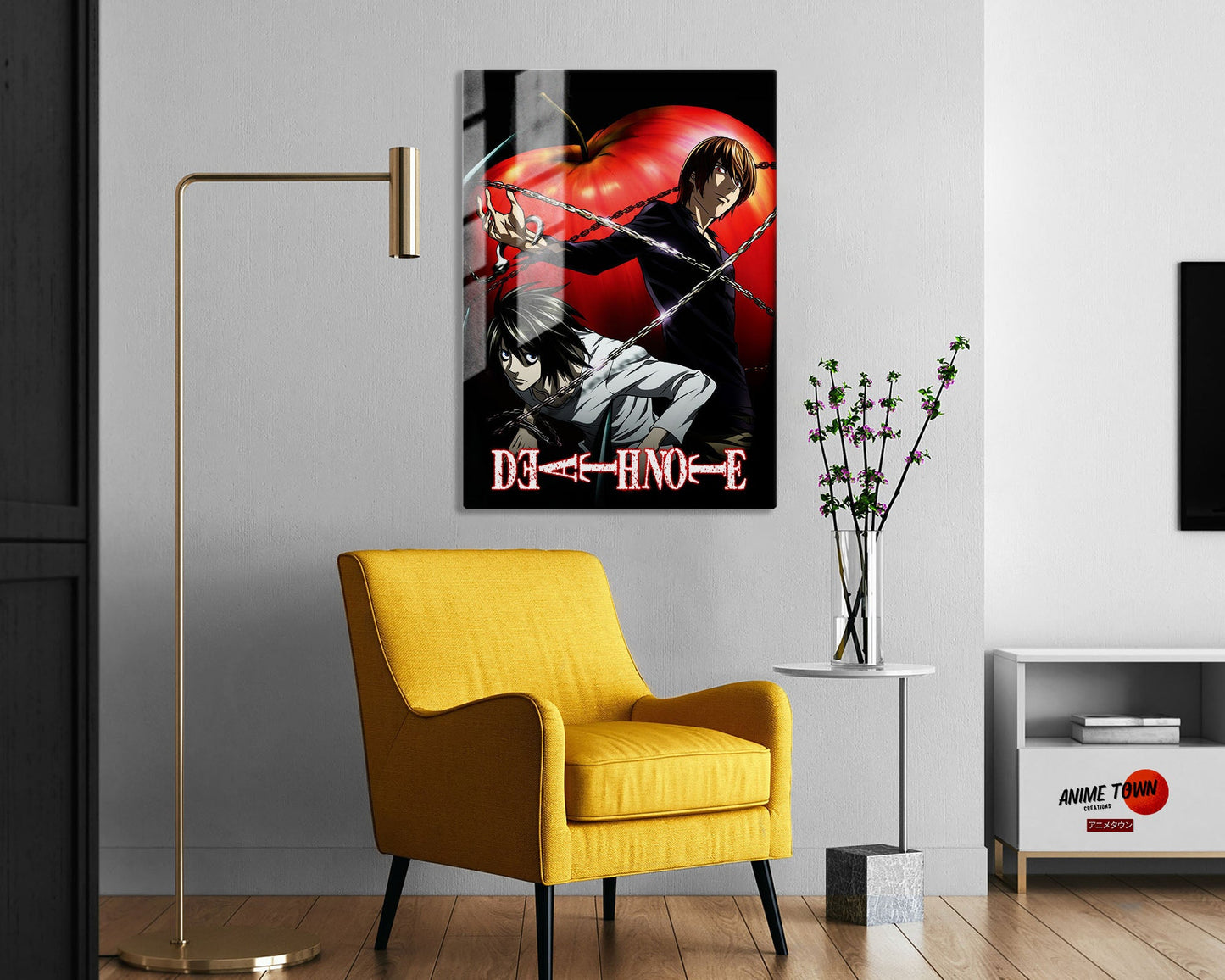 Anime Town Creations Metal Poster Death Note 16" x 24" Home Goods - Anime Death Note Metal Poster