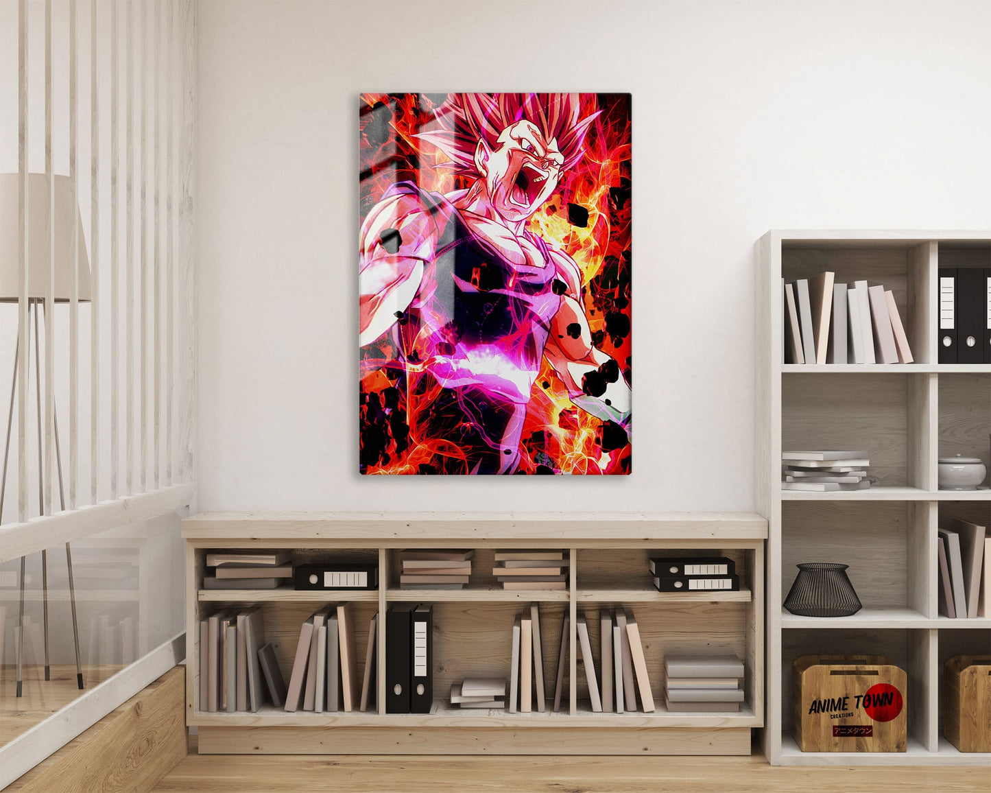 Anime Town Creations Metal Poster Dragon Ball Vegeta Ultra Ego Roar 11" x 17" Home Goods - Anime Dragon Ball Metal Poster