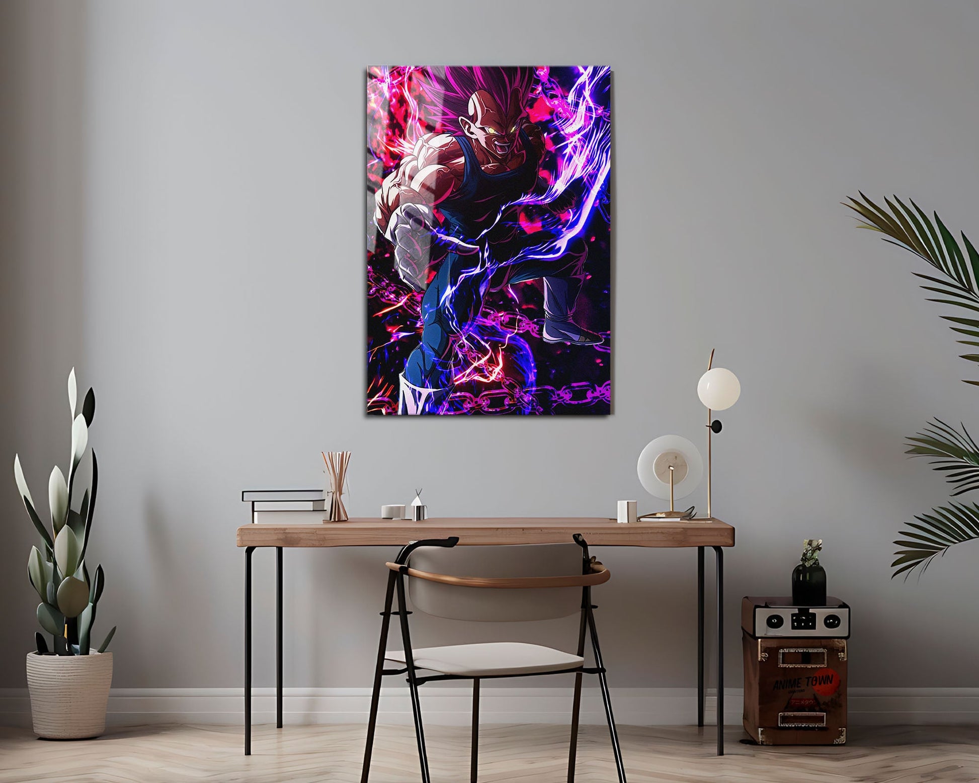 Anime Town Creations Metal Poster Dragon Ball Vegeta Ultra Ego 16" x 24" Home Goods - Anime Dragon Ball Metal Poster