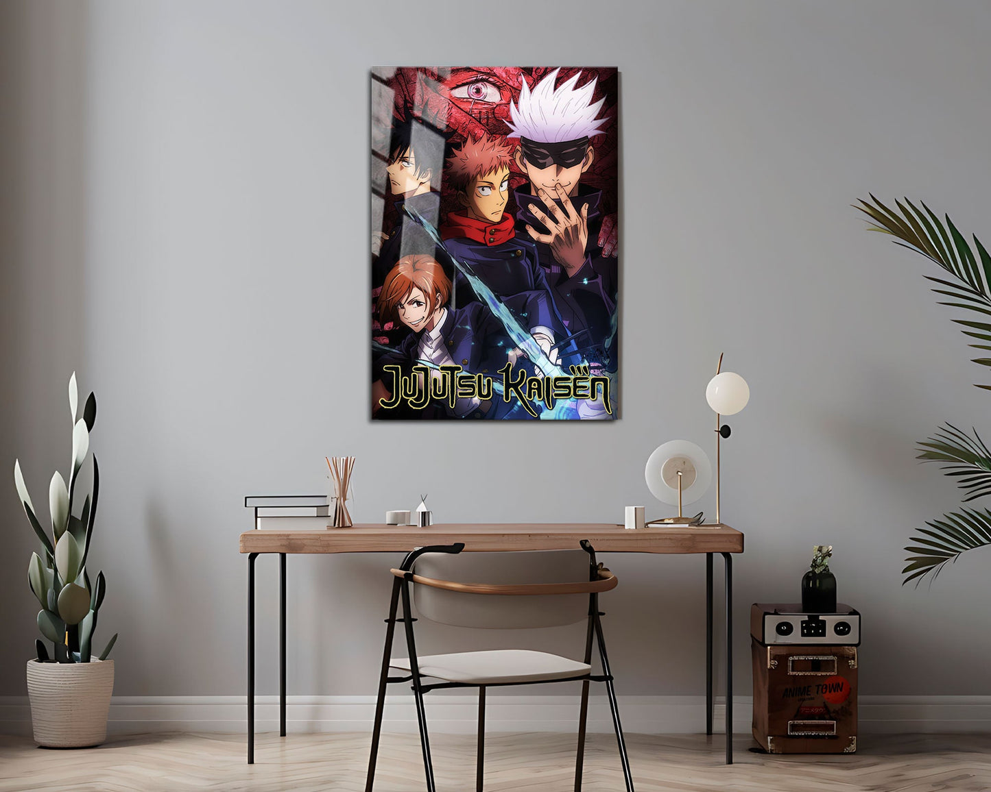 Anime Town Creations Metal Poster Jujutsu Kaisen Cover 16" x 24" Home Goods - Anime Jujutsu Kaisen Metal Poster