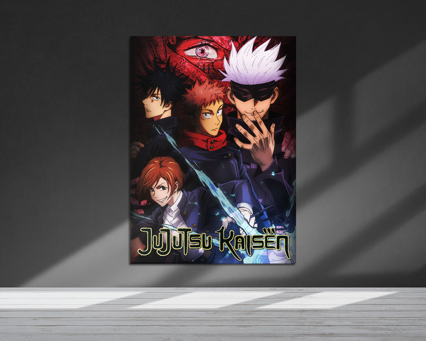 Anime Town Creations Metal Poster Jujutsu Kaisen Cover 24" x 36" Home Goods - Anime Jujutsu Kaisen Metal Poster