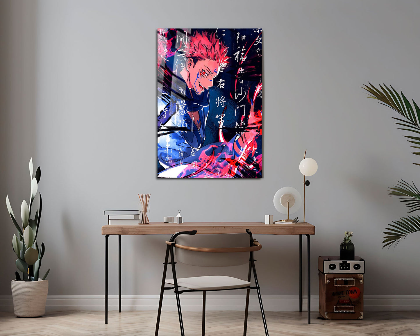 Anime Town Creations Metal Poster Jujutsu Kaisen Sukuna Artistic 16" x 24" Home Goods - Anime Jujutsu Kaisen Metal Poster