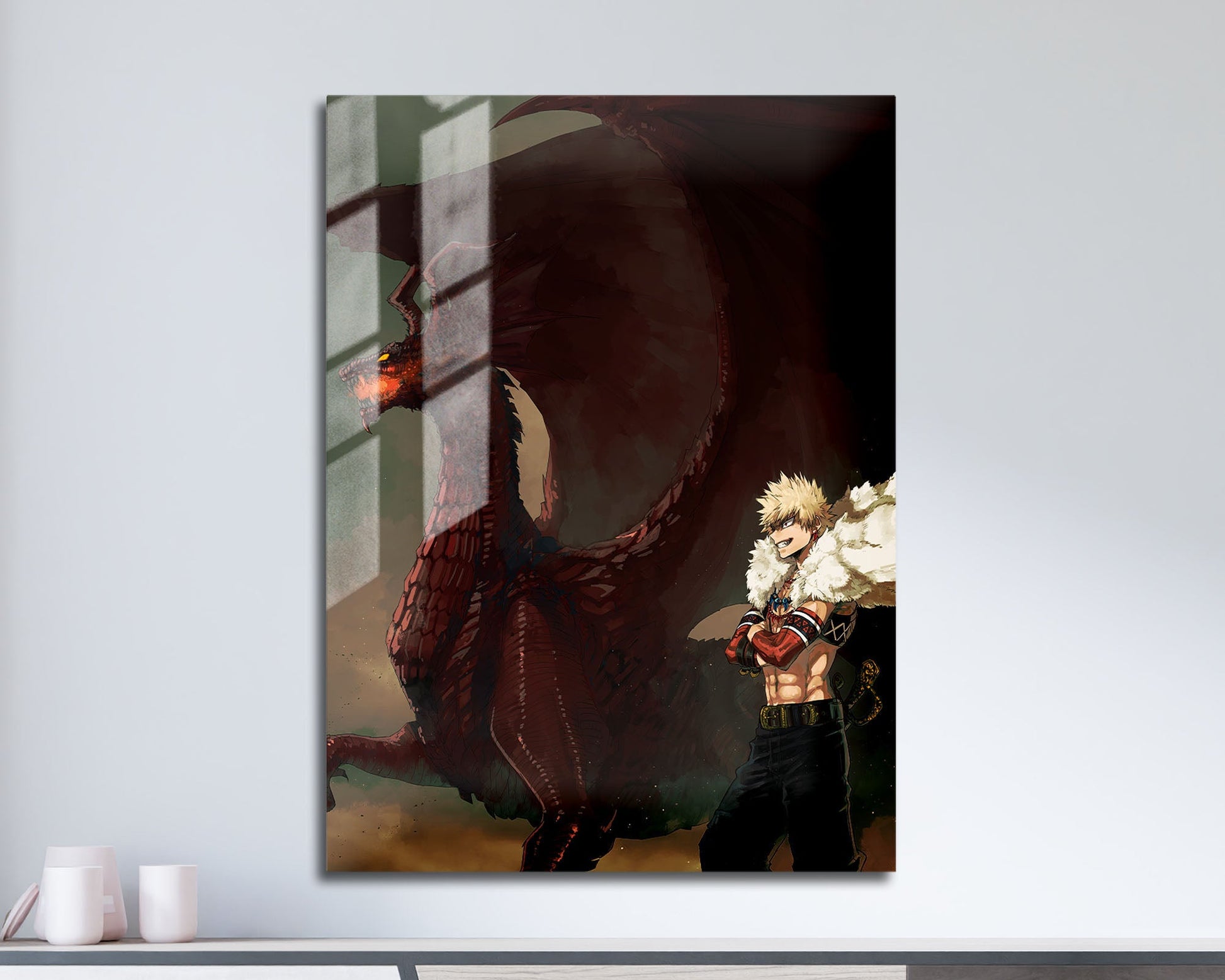 Anime Town Creations Metal Poster My Hero Academia Katsuki Bakugo 5" x 7" Home Goods - Anime My Hero Academia Metal Poster