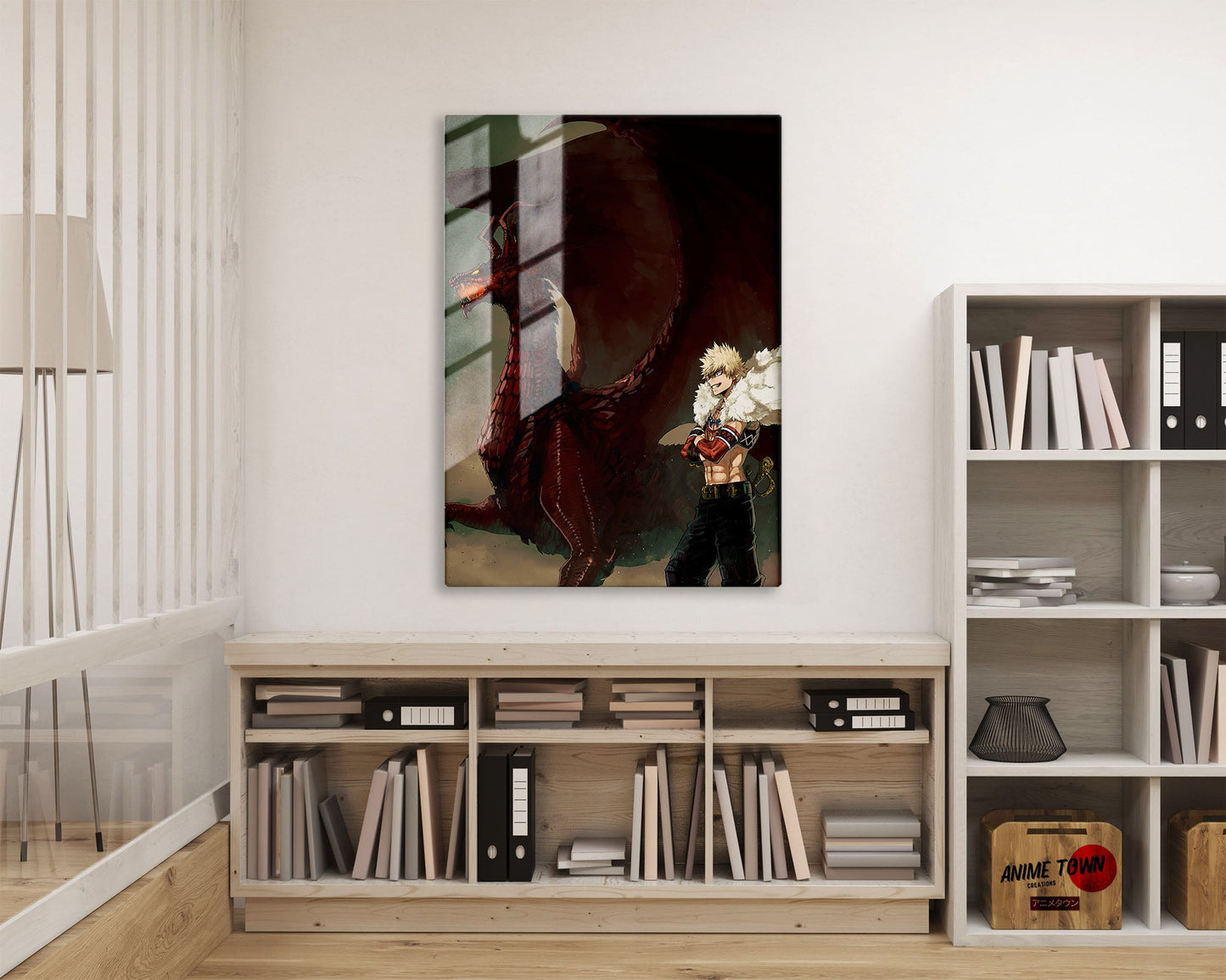 Anime Town Creations Metal Poster My Hero Academia Katsuki Bakugo 11" x 17" Home Goods - Anime My Hero Academia Metal Poster