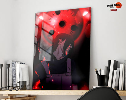 Anime Town Creations Metal Poster Naruto Uchiha Itachi Anbu Sharingan 11" x 17" Home Goods - Anime Naruto Metal Poster