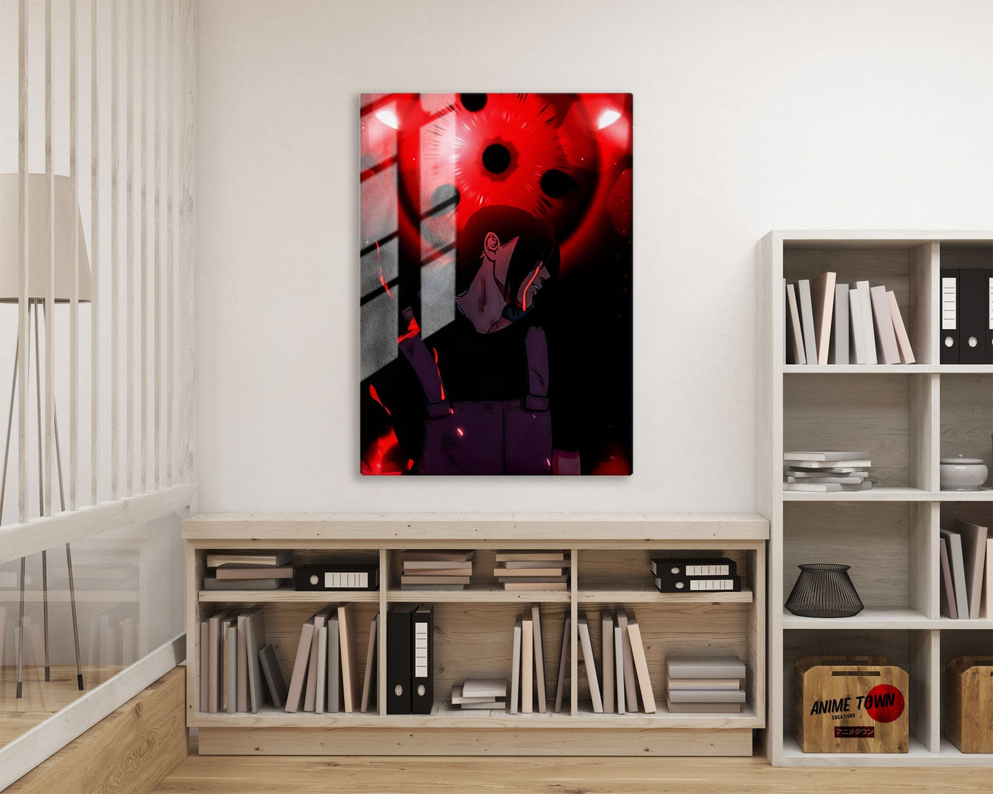 Anime Town Creations Metal Poster Naruto Uchiha Itachi Anbu Sharingan 11" x 17" Home Goods - Anime Naruto Metal Poster