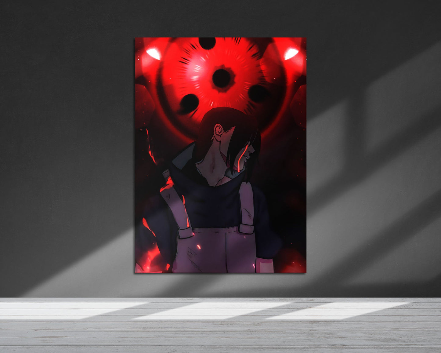 Anime Town Creations Metal Poster Naruto Uchiha Itachi Anbu Sharingan 24" x 36" Home Goods - Anime Naruto Metal Poster