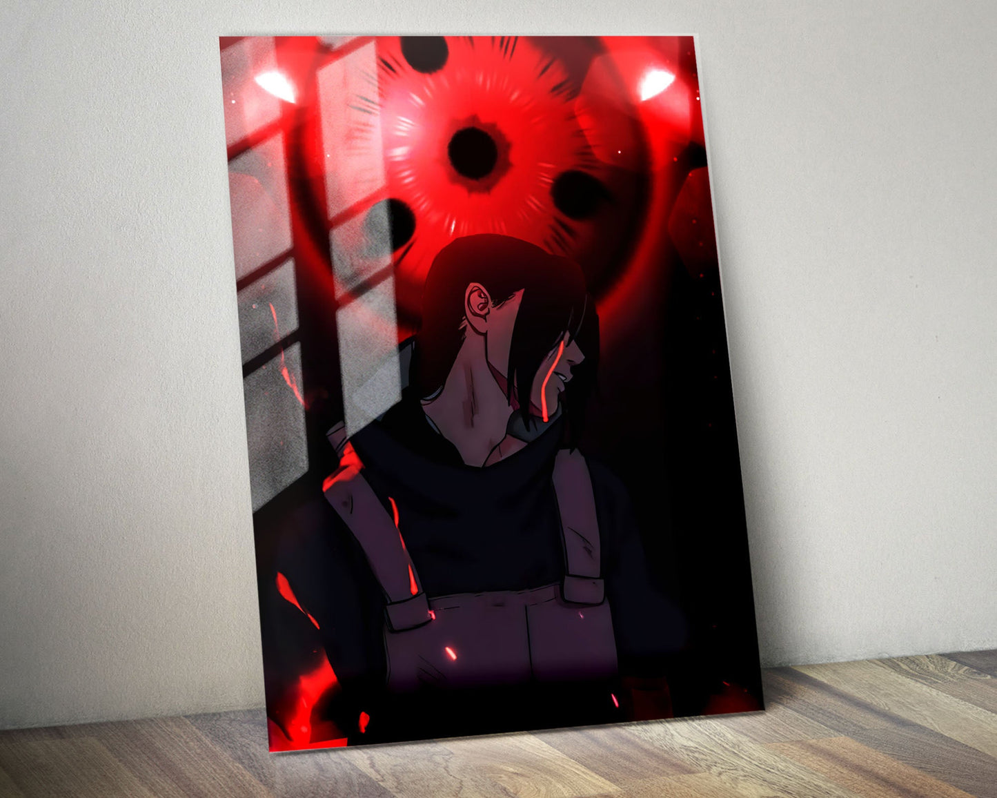 Anime Town Creations Metal Poster Naruto Uchiha Itachi Anbu Sharingan 24" x 36" Home Goods - Anime Naruto Metal Poster