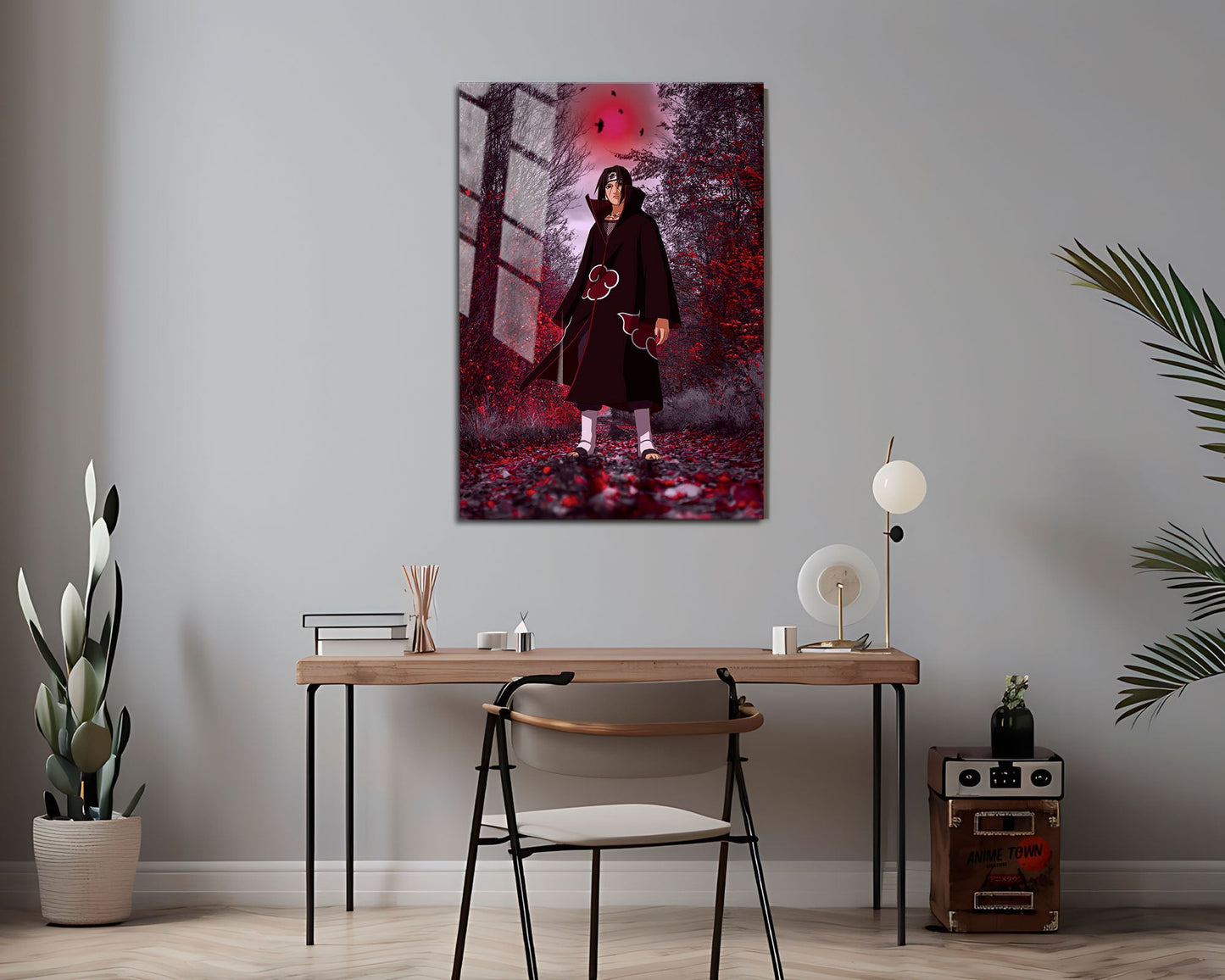 Anime Town Creations Metal Poster Naruto Uchiha Itachi Genjutsu 16" x 24" Home Goods - Anime Naruto Metal Poster