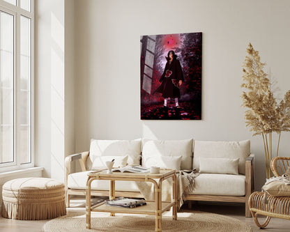 Anime Town Creations Metal Poster Naruto Uchiha Itachi Genjutsu 24" x 36" Home Goods - Anime Naruto Metal Poster