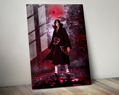 Anime Town Creations Metal Poster Naruto Uchiha Itachi Genjutsu 24" x 36" Home Goods - Anime Naruto Metal Poster