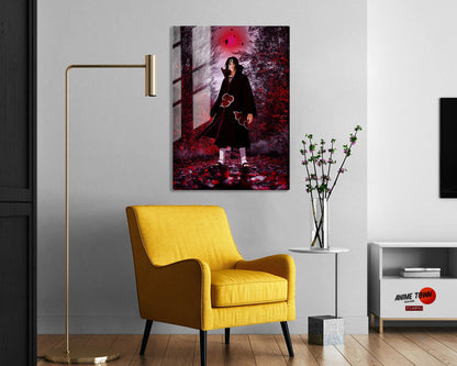 Anime Town Creations Metal Poster Naruto Uchiha Itachi Genjutsu 24" x 36" Home Goods - Anime Naruto Metal Poster