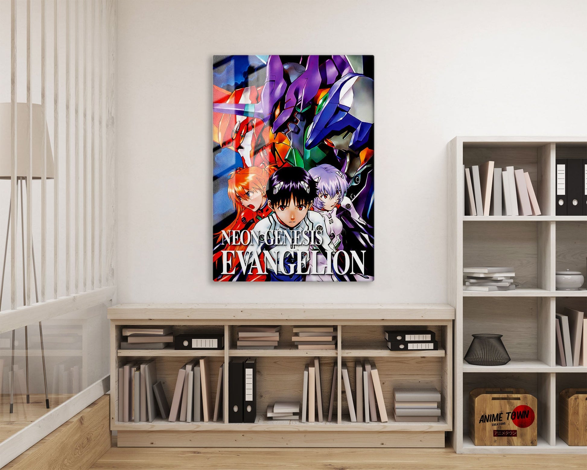 Anime Town Creations Metal Poster Neon Genesis Evangelion 11" x 17" Home Goods - Anime Neon Evangelion Genesis Metal Poster