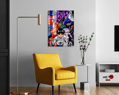 Anime Town Creations Metal Poster Neon Genesis Evangelion 24" x 36" Home Goods - Anime Neon Evangelion Genesis Metal Poster