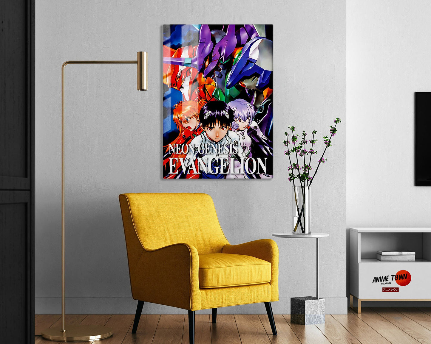 Anime Town Creations Metal Poster Neon Genesis Evangelion 24" x 36" Home Goods - Anime Neon Evangelion Genesis Metal Poster