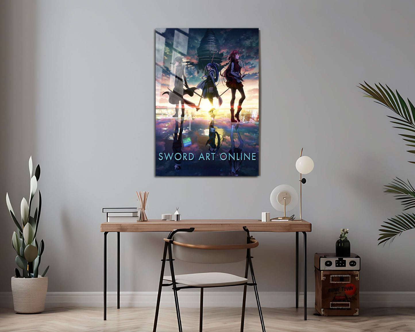 Anime Town Creations Metal Poster Sword Art Online Skyscape 16" x 24" Home Goods - Anime Sword Art Online Metal Poster