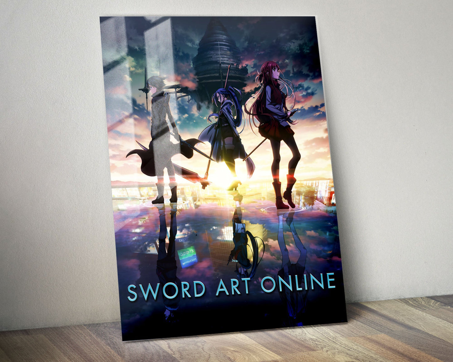 Anime Town Creations Metal Poster Sword Art Online Skyscape 24" x 36" Home Goods - Anime Sword Art Online Metal Poster