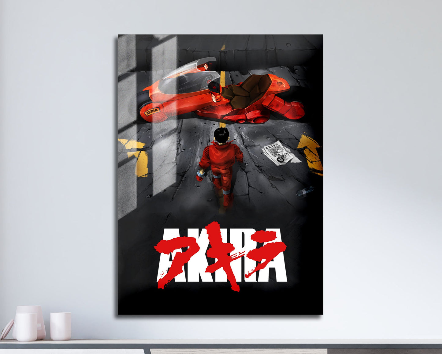 Anime Town Creations Metal Poster Akira Classic Black 11" x 17" Home Goods - Anime Akira Metal Poster