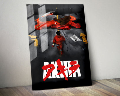 Anime Town Creations Metal Poster Akira Classic Black 5" x 7" Home Goods - Anime Akira Metal Poster