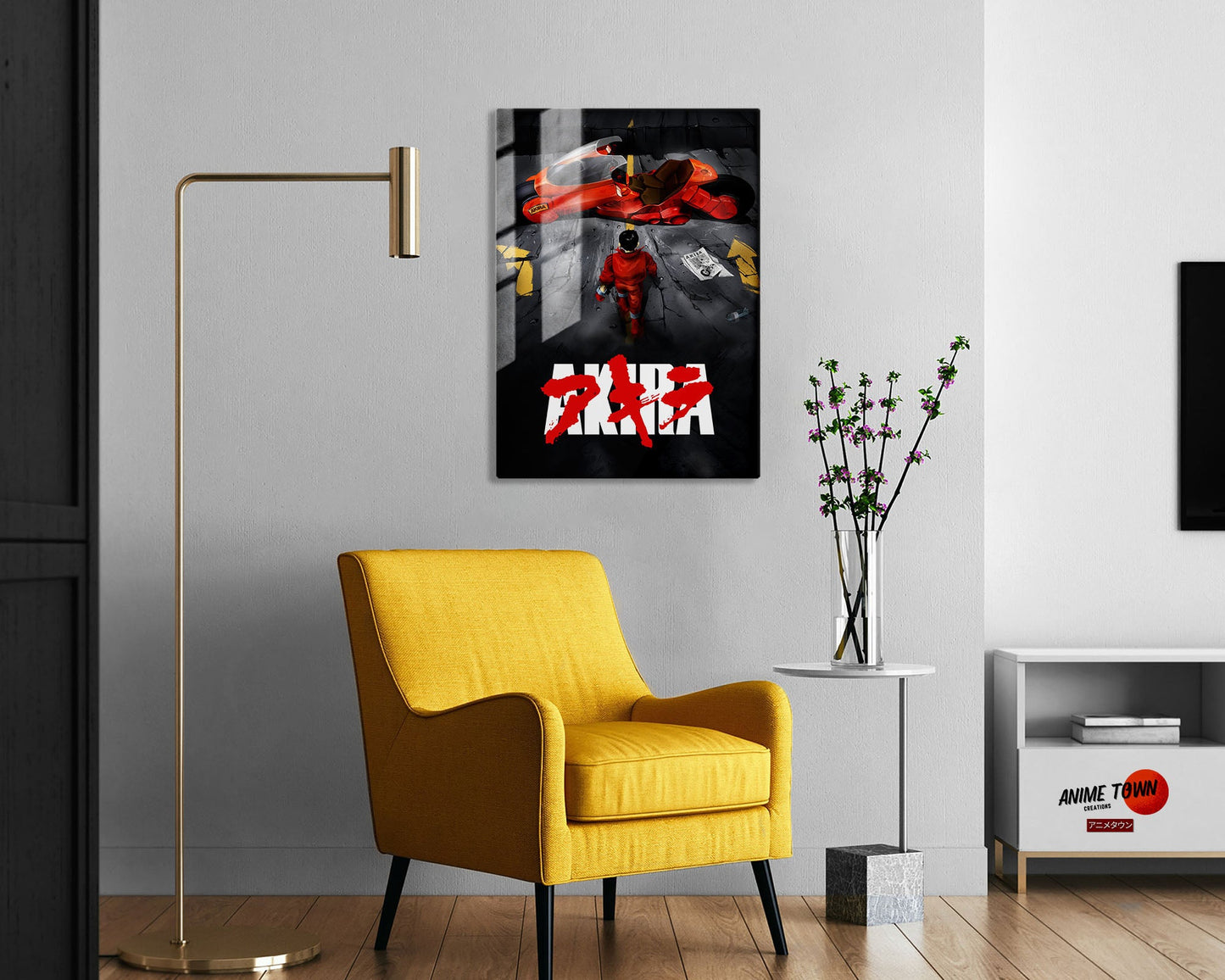 Anime Town Creations Metal Poster Akira Classic Black 5" x 7" Home Goods - Anime Akira Metal Poster