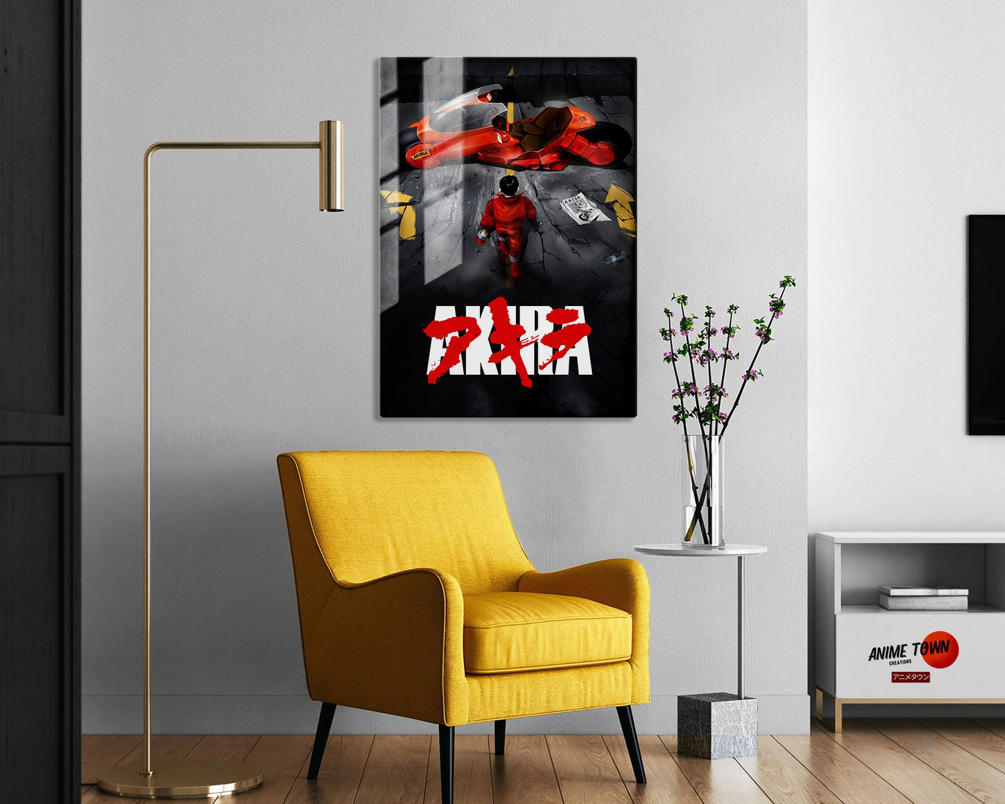 Anime Town Creations Metal Poster Akira Classic Black 5" x 7" Home Goods - Anime Akira Metal Poster