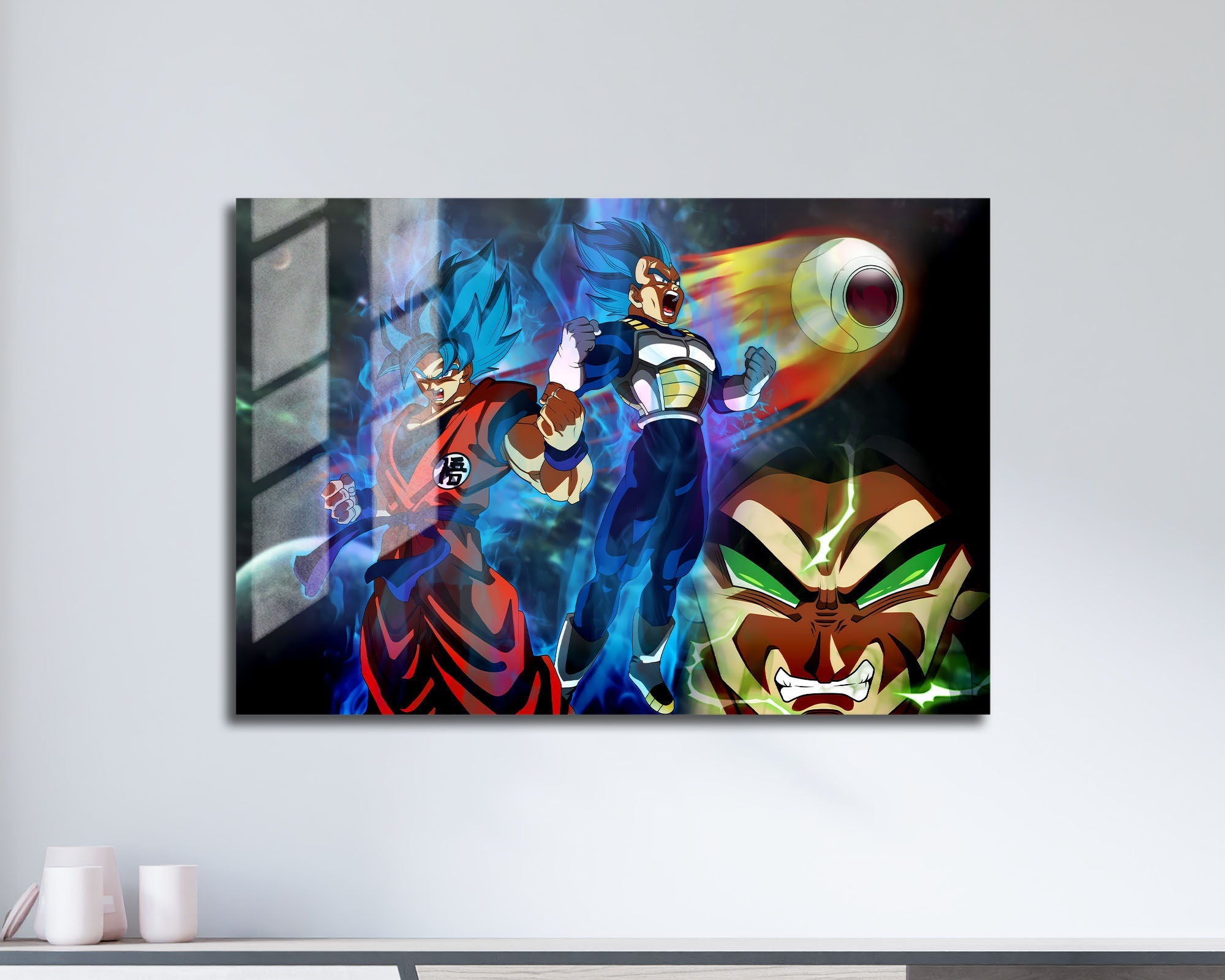 Outlet Vegeta super saiyan God very high quality glossy art print