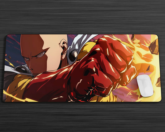 Anime Town Creations Mouse Pad One Punch Man Saitama Gaming Mouse Pad Accessories - Anime One Punch Man Gaming Mouse Pad