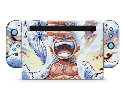 One Piece Luffy Gear 5 Awakening Switch OLED Skin