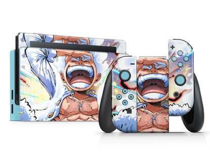 One Piece Luffy Gear 5 Awakening Switch OLED Skin