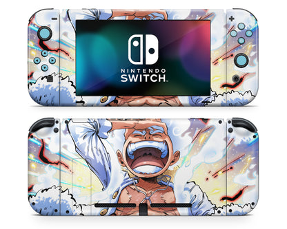 One Piece Luffy Gear 5 Awakening Switch OLED Skin