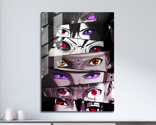 Naruto Eyes Metal Poster