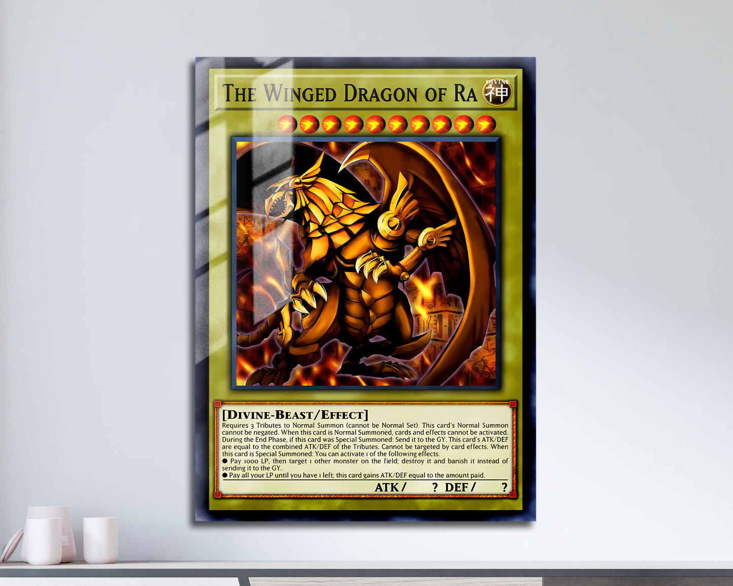 Yu Gi Oh Egyptian God Metal Poster Set