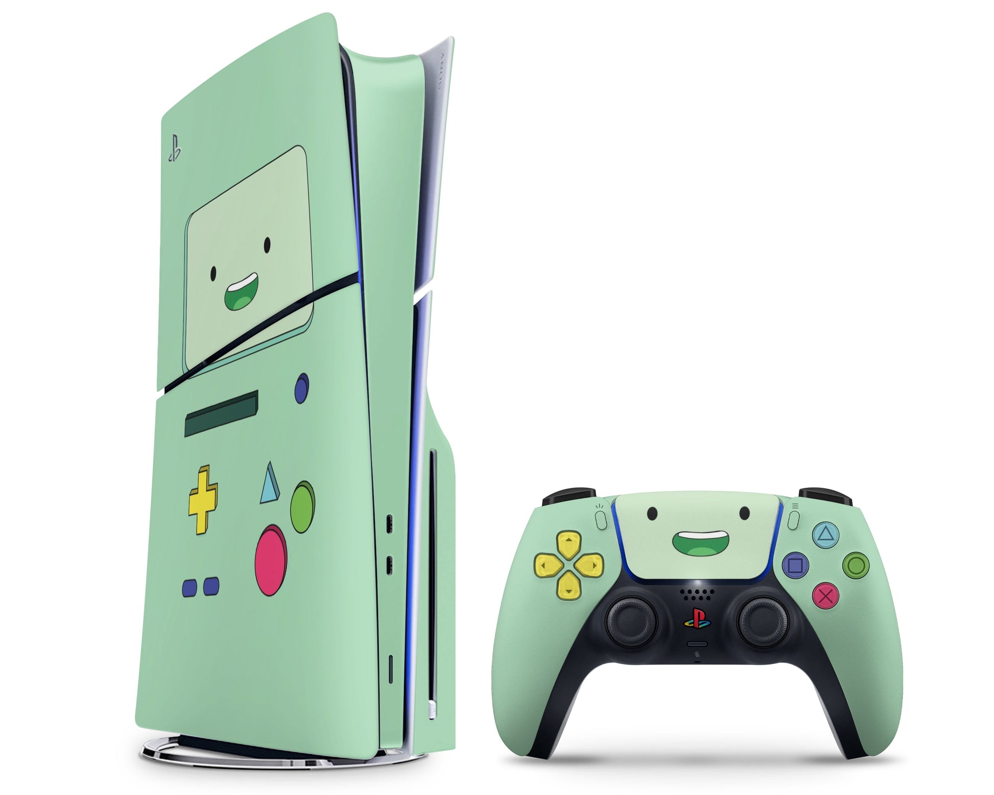 Anime Town Creations PS5 Slim Adventure Time Beemo PS5 Slim Skins - Anime Adventure Time PS5 Slim Skin