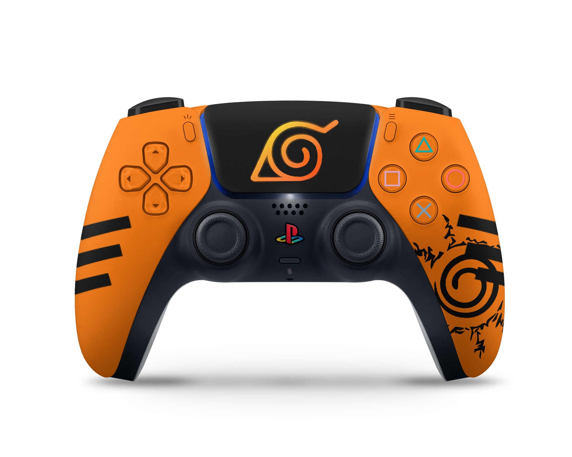 Anime Town Creations PS5 Slim Uzumaki Minimalist Orange PS5 Slim Skins - Anime Ninja PS5 Slim Skin