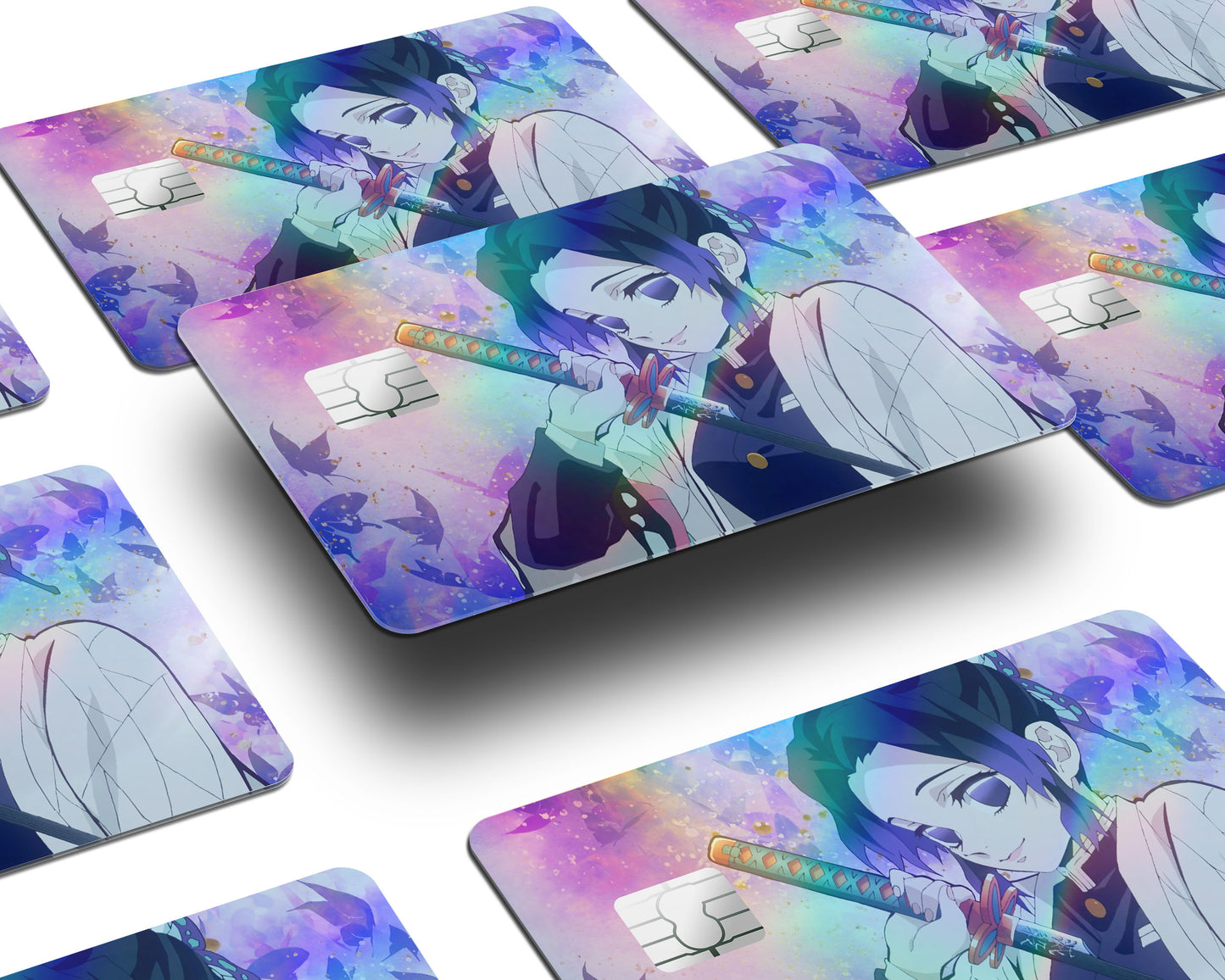 Demon Slayer Cute Shinobu Kocho Holographic Credit Card Skin