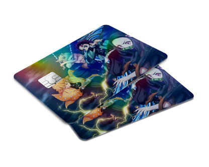 Demon Slayer Mugen Train Squad Holographic Credit Card Skin