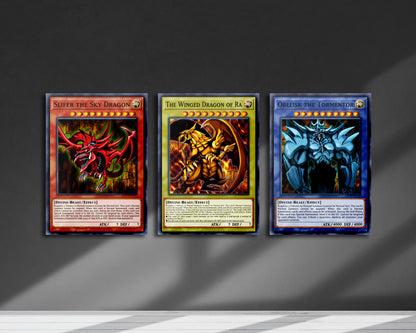 Yu Gi Oh Egyptian God Metal Poster Set