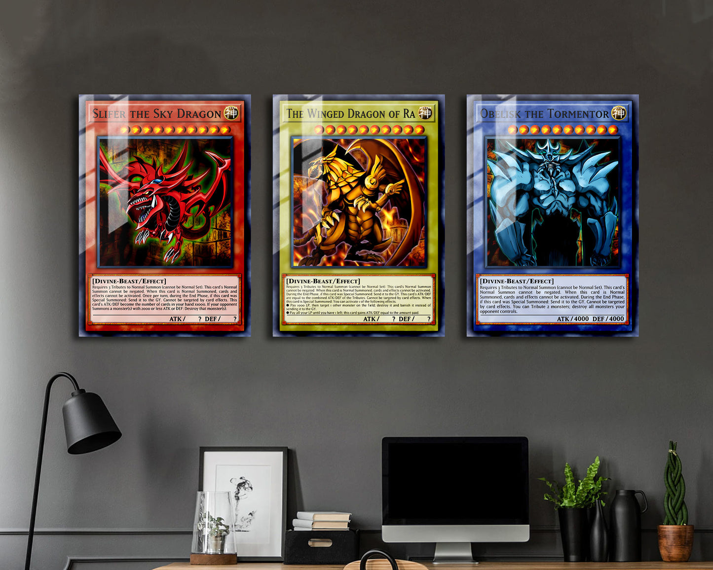 Yu Gi Oh Egyptian God Metal Poster Set