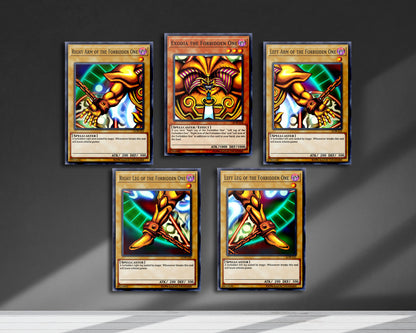 Yugioh Exodia the Forbidden One Metal Poster Set